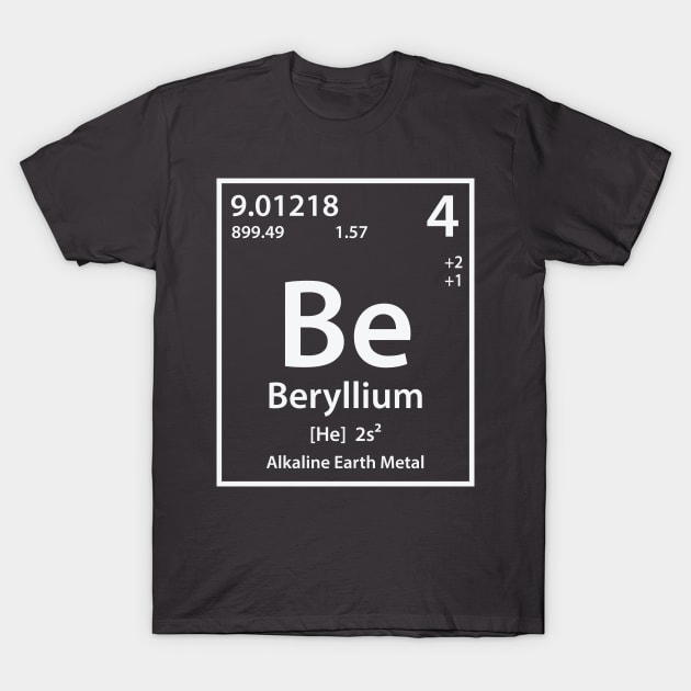 Beryllium Element T-Shirt by cerebrands